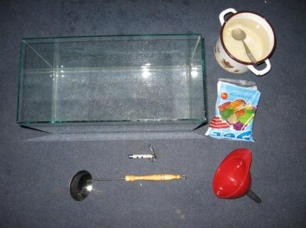 Zestaw elementów do wykonania doswiadczeń