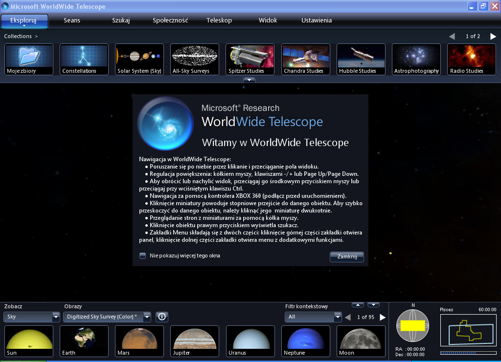 WWT polski interface